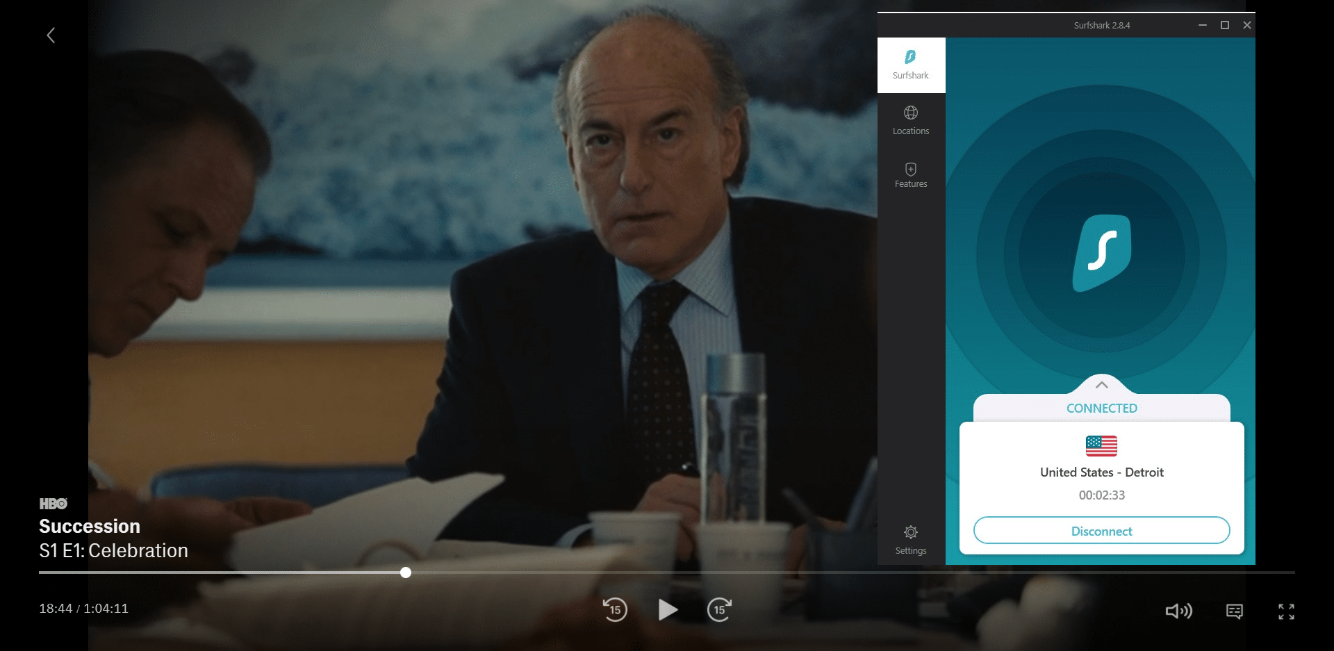 HBO Max works with surfshark