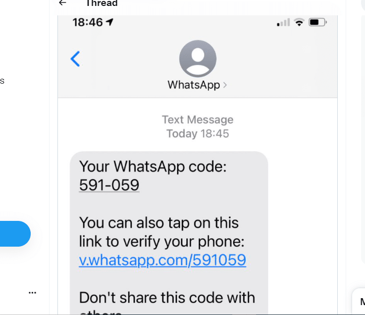 Whatsapp hack - 6 digit code